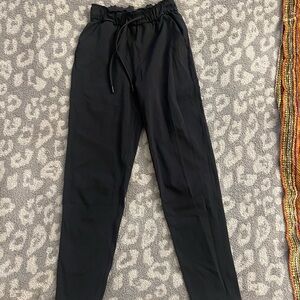 Lululemon black drawstring trousers